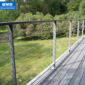 BNS haute qualité vente chaude câble en acier inoxydable câble métallique <span class=keywords><strong>garde</strong></span>-<span class=keywords><strong>corps</strong></span> attaches balustrades balcon <span class=keywords><strong>garde</strong></span>-<span class=keywords><strong>corps</strong></span> en acier inoxydable - Product Image 3