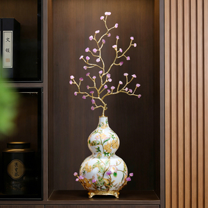 <b>Amethyst</b> <b>Crystal</b> Money Tree Gourd Ornament Wealth Prosperity Home Decor for Living Room Entryway - Product Image 1