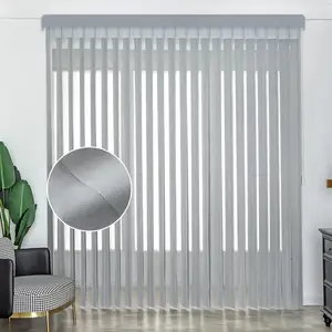 Hot Sales Custom Decorative Blinds Fabric Components Polyester 100% Vertical Blind For Home