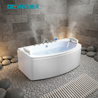 Jacuzzier Dewo CC561 Baignoire de massage rectangulaire autoportante en acrylique moderne avec jets d'air, écologique, pour salle de bain et extérieur
