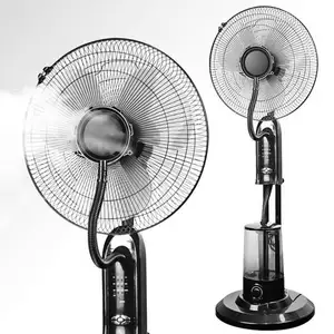 New 16 inch High, quality portable electric floor stand fan with water mist fan for home use/