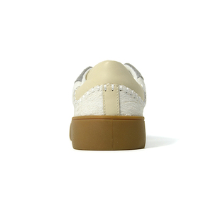 Zapatos Casuales Minimalistas Beige para Mujer, Logotipo Personalizado, MOQ Bajo, Zapatillas Transpirables con Cordones, Zapatos de Moda Color Nude - Product Image 2