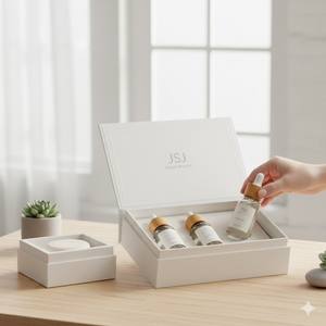 Caja de Regalo Rígida Ecológica <span class=keywords><strong>con</strong></span> Materiales Reciclados para Kits de Spa y Bienestar de Alta Gama - Product Image 5