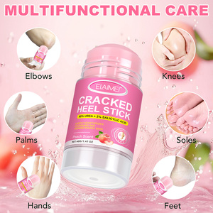 ELAIMEI Baume en Stick pour les Pieds Parfum Pêche, Hydrate en Profondeur, Nourrit, Exfolie, Élimine les Callosités, Crème Réparatrice pour Talons Fissurés - Product Image 5