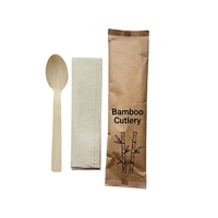 Ensemble de couverts écologiques en bambou pour la maison : couteaux, fourchettes et cuillères, avec set de couverts jetables en bambou pour bébé