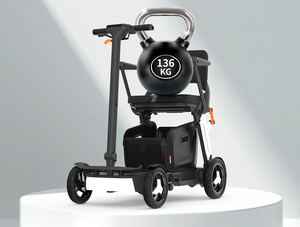 BEIZ Nuevo Scooter Eléctrico de 3 Velocidades Ajustables, Velocidad Máxima de 8 km/h, 20 kg, Aluminio, Plegable y Compacto, Apto para Maletero de Coche - Product Image 4