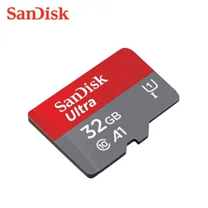 Kartu SD mikro TF Sandisk 100% asli, kartu SD mikro TF 128GB 256GB Ultra 32GB 64GB Kelas 10 A1 16G untuk ponsel PC