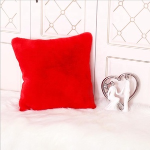 18 X 18 Inch 45 X 45 cm Soft Luxury Series <strong>Faux</strong> Rabbit <strong>Fur</strong> Throw Pillow Case <strong>Cushion</strong> <strong>Cover</strong> for Sofa Bedroom Car - Product Image 3