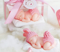 Bougie artisanale pour bébé, aromathérapie, sommeil, bougie en cire de soja parfumée, fête d'anniversaire, baptême, souvenirs