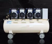 Compresseur d'air à piston silencieux MGD-DF190 noir 30L 1500W 8 bars, portable, sans huile, alimentation CA, moteur pompe 380V