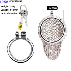 Filet en forme de cotte de mailles verrouillage du pénis produits de sexe pour adultes <span class=keywords><strong>cage</strong></span> de chasteté - Product Image 6