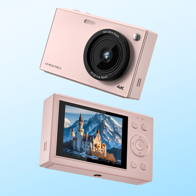 Shenzhen Jarvis 1500mAh Long Battery Life 64M Vintage Vlogging 16X Zoom 4K Compact Digital Camera for Kids Jarvis Digital Camera