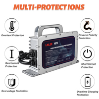 LNLEE 24v 48v 72v 84v 67.2v E Rickshaw Chargeur de batterie au lithium avec protection OTP/OVP Adaptateur universel étanche 900W