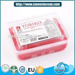 Pescado volador de mariscos, huevas, <span class=keywords><strong>rojo</strong></span>, congelado, condimentado, precio <span class=keywords><strong>tobiko</strong></span> - Product Image 3
