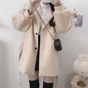 Trench da Donna Slim Fit con Cintura, Caldo Imbottito in Cotone, Scollo a V, Stile Coreano, Bottoni, per Ufficio - Product Image 6