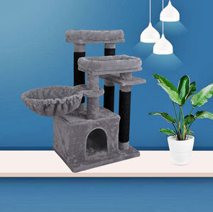 Prodotti di Lusso per Animali Domestici Haobay, Alberi per Gatti di Alta Qualità, Design Pieghevole in <span class=keywords><strong>MDF</strong></span> Sostenibile, 2 Colori, Divertenti per Gatti - Product Image 1