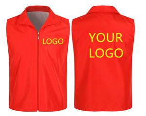 Abiti da lavoro gilet con Logo personalizzato camicia pubblicitaria gilet volontario in tela senza maniche <span class=keywords><strong>cappotto</strong></span> traspirante - Product Image 3