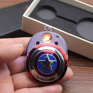 3D Marvel Amerika Captain Iron Man Handen Vorm Hamer Marvel Usb Oplaadbare Elektrische Aansteker