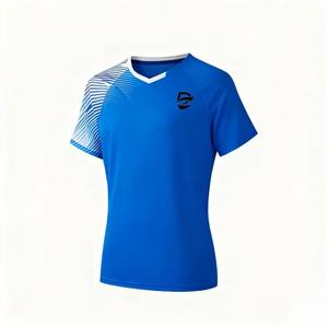 Camiseta Deportiva Unisex de Poliéster Elástica, Transpirable y de Secado Rápido, Personalizable con Logotipo, para Tenis, Bádminton y Deportes, Manga Corta - Product Image 4