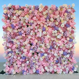 Pared de Flores Artificiales Altamente Realistas con Exuberante Vegetación, Decoración para Fondo de Escenario de Bodas y Ceremonias - Product Image 3