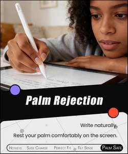 Stylet Actif USB-C à Port Caché 2026, Nouveauté, pour Apple <span class=keywords><strong>iPad</strong></span> 11e A16 / 10e / 9e / 8e / 6e Génération, Contrôle par Application et Raccourcis Intégrés - Product Image 6