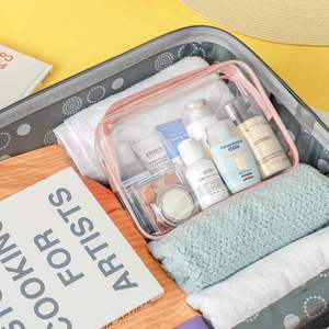 Custom S M L Cheap Whosale <b>Airport</b> Airline Compliant <b>Bag</b> <b>Clear</b> Makeup <b>Bags</b> Whosale <b>Clear</b> Travel <b>Bags</b> <b>for</b> Toiletries - Product Image 3