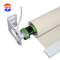 Persiana Enrollable Inteligente para Jardín, Tela de Protección Solar, Control Remoto, Motor Tubular Motorizado para Ventanas