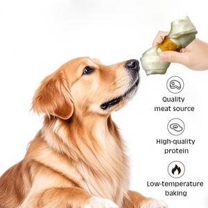 Oferta muestra de envoltura de pollo orgánico, trato de hueso anudado de cuero crudo, masticable para perros, tratamiento nutritivo y delicioso, bocadillo de comida para mascotas de alta proteína - Product Image 3