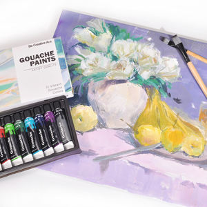 Peintures <span class=keywords><strong>Gouache</strong></span> OEM en Tubes à Application Lisse, Séchage Rapide, Lot de Peintures <span class=keywords><strong>Gouache</strong></span> en Gros pour Débutants - Product Image 5