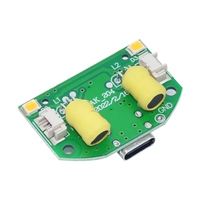 Kit DIY Mini Humidificateur USB Type-C 5V avec Circuit Imprimé de Commande, Générateur de Brume, Film d'Atomisation à Double Jet Oscillant