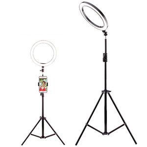 Hendefe - Aro de Luz LED Plegable Portátil de Aleación de Aluminio de 10 W con USB, Trípode Ajustable, 120 LED, Colores de Luz Ajustables, para Selfies y Belleza Móvil - Product Image 5