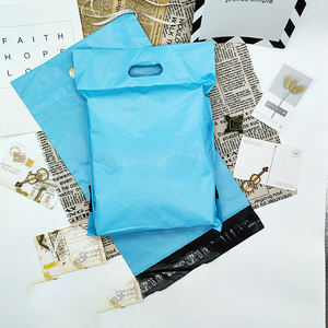 Wholesale 17 X 25 Black Thick Plastic Shopping <b>Bag</b> with T-Shirt Handle for <b>Clothing</b> Underwear and Shoes - Product Image 1