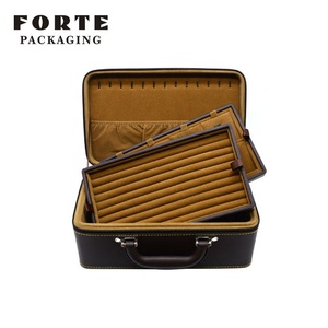 FORTE 3 capa personalizado logotipo de la joyería caja de terciopelo, caja de joyería, con cinta con logo de impresión - Product Image 1