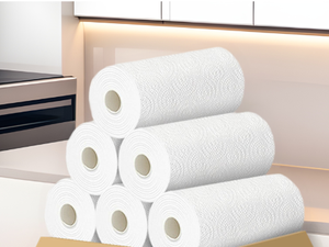 Essuie-tout en <span class=keywords><strong>papier</strong></span> vierge de pâte de bois, très absorbant pour l'huile de cuisson, idéal pour le nettoyage de cuisine et l'usage domestique - Product Image 3