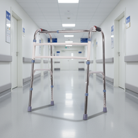 Déambulateur en acier inoxydable antidérapant réglable en hauteur, robuste, certifié CE Classe I, pour la rééducation thérapeutique (vente en gros)