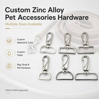 Clips de laisse pour animaux de compagnie en alliage de zinc vintage tendance personnalisés, crochets pivotants à 360 degrés pour colliers de chien, harnais et accessoires pour animaux de compagnie