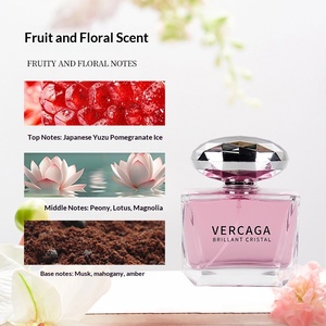 Perfume en Spray Crystal Diamond Eau de Toilette de Larga Duración para Mujer, 90 ml, Fragancia Floral Ligera, Color Rosa, Venta Directa de Fábrica - Product Image 2