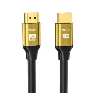 Fil de cuivre Or mâle à mâle HD Câble HDMI 8K 60HzHDMI Câble