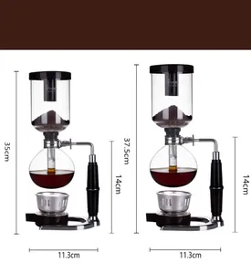 Cafetière à siphon professionnelle pour barista, en verre borosilicate résistant à la chaleur, pour usage domestique et commercial - Product Image 4