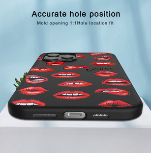 Étuis de téléphone portable en silicone TPU avec impression UV pour <span class=keywords><strong>iPhone</strong></span> 11/<span class=keywords><strong>12</strong></span>/13/14/15 Pro Max, motif « Kiss <span class=keywords><strong>Me</strong></span> Lips » - Product Image 6