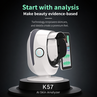 Analyseur de peau FBL K57 AI, scanner facial 8 spectres, écran tactile 15,6 pouces, 18 indicateurs de détection, matériau ABS, utilisation domestique 1 an