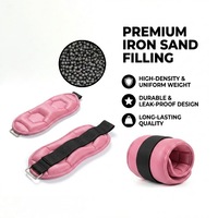 Bracelet de sport ajustable et durable en néoprène avec logo personnalisé, poids de 1kg/2kg en sable de fer pour poignet et cheville, idéal pour le fitness et le remodelage corporel