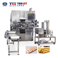 Machines de fabrication entièrement automatiques de mini-biscuits gaufrettes, bâtonnets de gaufrettes, rouleaux aux œufs et produits céréaliers