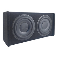 Caissons de basses sous siège de voiture de 8 pouces, basses puissantes, haut-parleur de subwoofer fin de 8 pouces, double subwoofer actif pour voiture