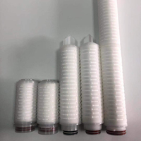 Präzisions wasserfilter elemente 20 Zoll 0,2 Mikron Absolute PP Plissee-Wasserfilter patrone Ersatz filter patrone