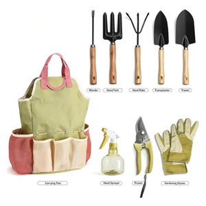 Kit de herramientas para bonsái, herramientas de jardinería para interiores, Mini herramientas de mano suculentas con bolsa, cuidado de plantación de hadas para interiores en miniatura, Verde - Product Image 2