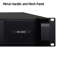 Amplificatore di Potenza a 4 Canali 800W con Alta Potenza e Prestazioni Stabili per Concerti, DJ e Spettacoli, Amplificatore Professionale MX-4800