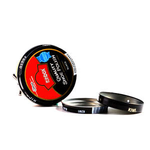 Contenedor de lata de pulido para calzado, logo personalizado en relieve, redondo, de metal - Product Image 1