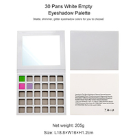 Palette de fard à paupières vide, cosmétiques de marque privée, double marque, ronde de 26mm, en vrac