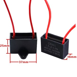 Condensador de Arranque Yuanyi para Ventiladores de Pared, Mesa y Piso, 1.5uF 450VAC CBB61 - Product Image 1